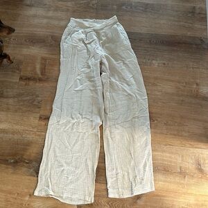 Z Supply Beige Gauze Pants